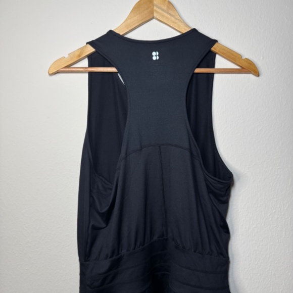Sweaty Betty Gaia Yoga Dress Women's Size 10 Black Athleisure Performance - Picture 7 of 7